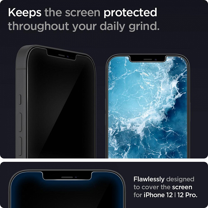 Защитное стекло Spigen Glas.tR EZ Fit Slim 2 Pack (AGL01801) для iPhone 12/12 iPhone Pro (Clear) купить в интернет-магазине icover