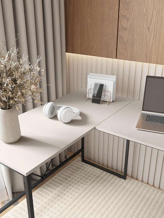 Стол письменный лофт RIDBERG NEVADA (Cashmire/Black) купить в интернет-магазине icover