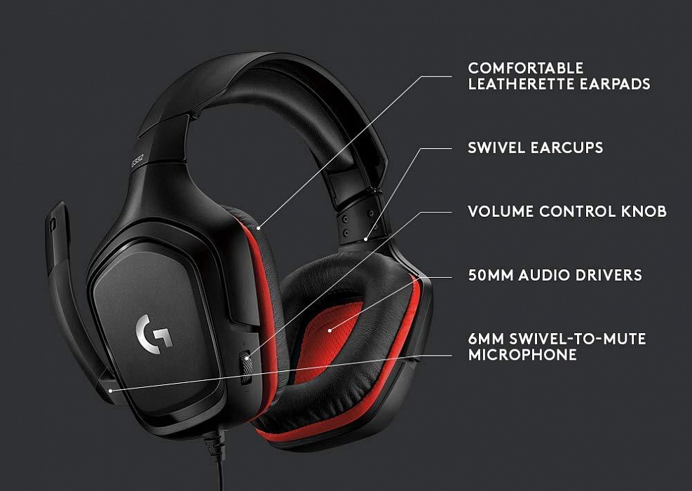 Игровая гарнитура Logitech G332 (Black) купить в интернет-магазине icover