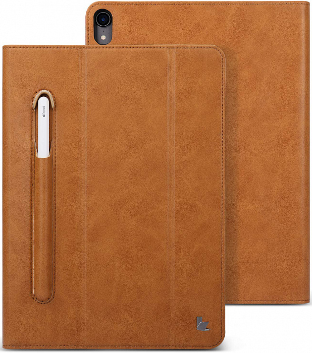 Чехол Jisoncase Mircofiber Leather Case (JS-PRO-45M20) для iPad Pro 11 (Braun) купить в интернет-магазине icover