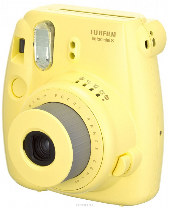 Fujifilm Instax Mini 8 - камера моментальной печати (Yellow) купить в интернет-магазине icover