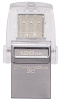 Внешний накопитель Kingston DataTraveler microDuo 3C USB 3.1/USB Type-C 128Gb DTDUO3C/128GB (Silver) купить в интернет-магазине icover