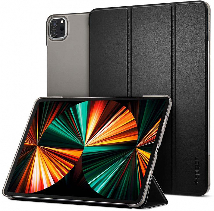 Чехол Spigen Smart Fold (ACS02882) для iPad Pro 12.9" 2021 (Black) купить в интернет-магазине icover