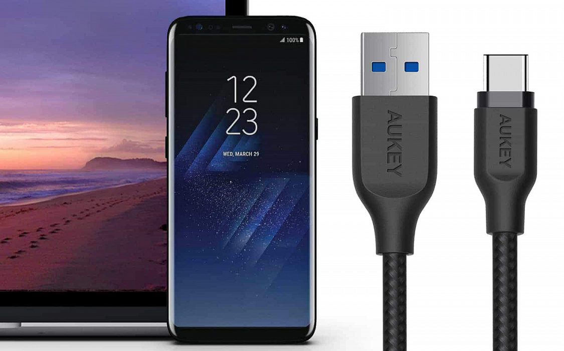 Кабель Aukey Braided Nylon (CB-AC1) USB-C to USB-A 3.1 1.2m (Black) купить в интернет-магазине icover