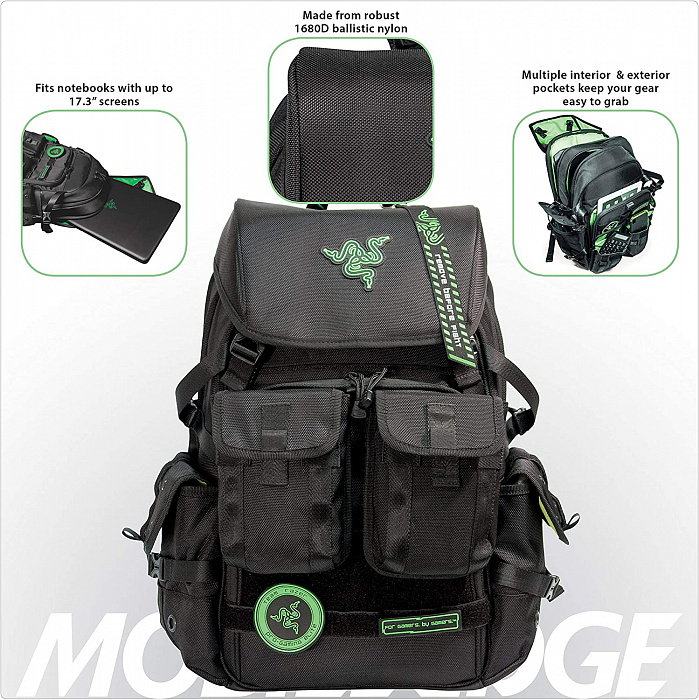 Рюкзак Mobile Edge Razer Tactical Pro для ноутбука 17" (RAZERBP17) купить в интернет-магазине icover