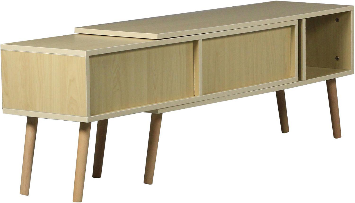 Тумба под ТВ Ridberg HOFLAND раздвижная 120/198 x 30 x 42 см (White) купить в интернет-магазине icover