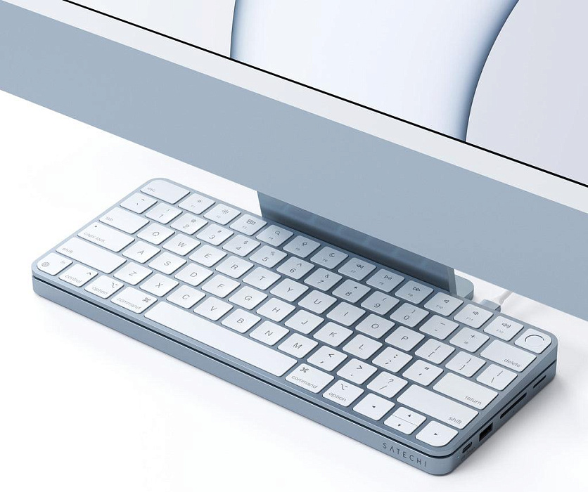 Док-станция Satechi USB-C Slim Dock для iMac 24" (Blue) купить в интернет-магазине icover