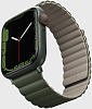Ремешок Uniq Revix reversible Magnetic (45MM-REVGRNTPE) для Apple Watch 42/44/45 mm (Green/Taupe) купить в интернет-магазине icover