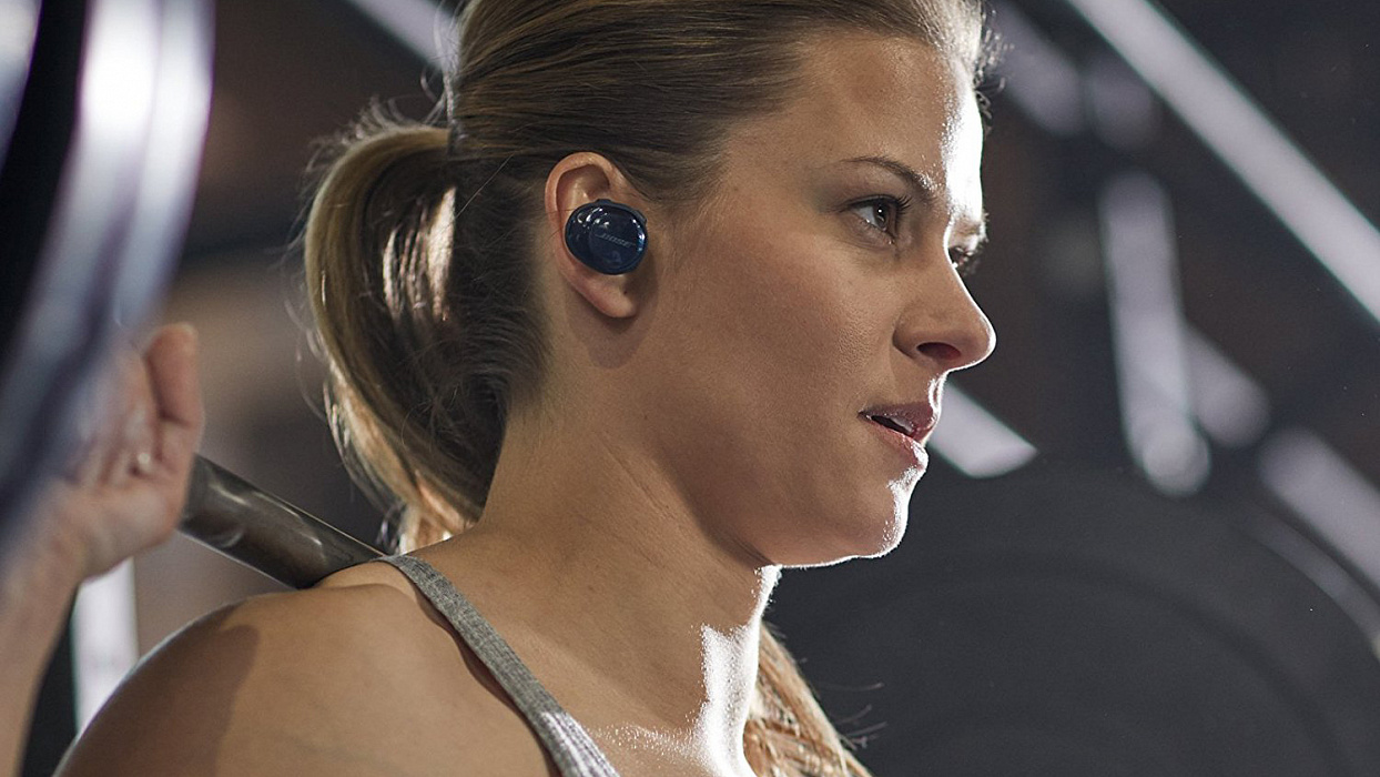 Bluetooth-наушники Bose SoundSport Free с микрофоном (Midnight Blue/Citron) купить в интернет-магазине icover