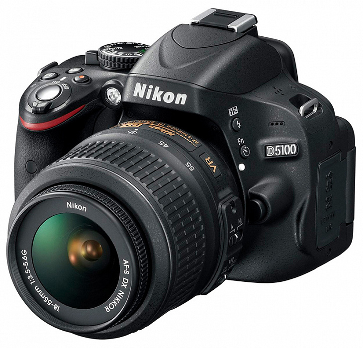 Nikon D5100 - зеркальный фотоаппарат (Black) + объектив AF-S DX NIKKOR 18-55mm f/3.5-5.6G II ED VR купить в интернет-магазине icover