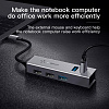 USB-концентратор Baseus Cube (CAHUB-D), разъемов: 5 (Dark Grey) купить в интернет-магазине icover