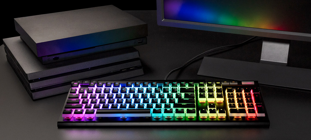 Игровая клавиатура HyperX Alloy Elite 2 Red switches RGB USB (HKBE2X-1X-RU/G) купить в интернет-магазине icover