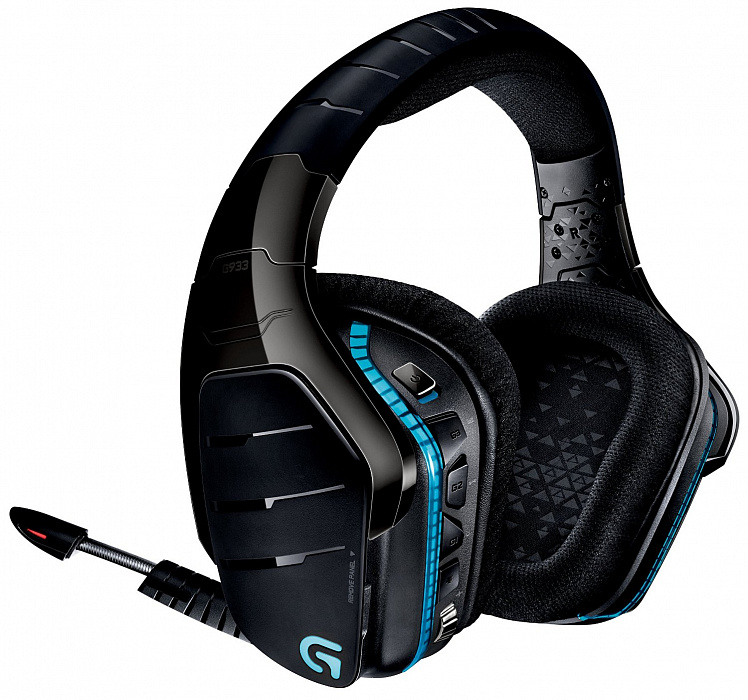 Беспроводная игровая гарнитура Logitech G933 Artemis Spectrum Wireless Gaming Headset 981-000599 (Black) купить в интернет-магазине icover