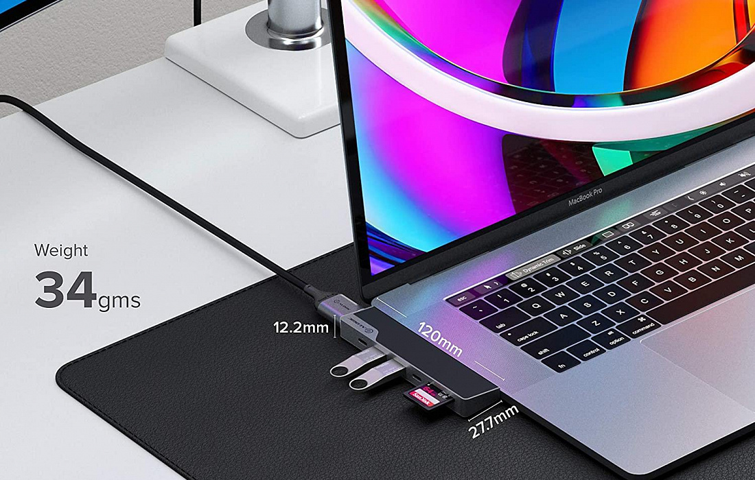 Хаб Alogic Dock Nano 2nd Gen (ULDNAG2-SGR) для MacBook (Space Grey) купить в интернет-магазине icover