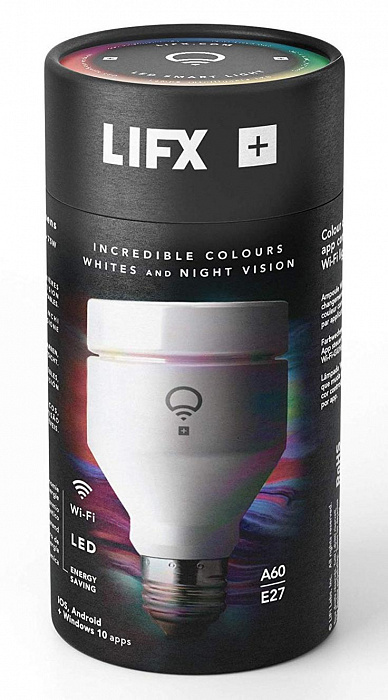 Умная светодиодная лампа LIFX+ Smart Light Bulb (LHA19E27UC10P) E27 купить в интернет-магазине icover