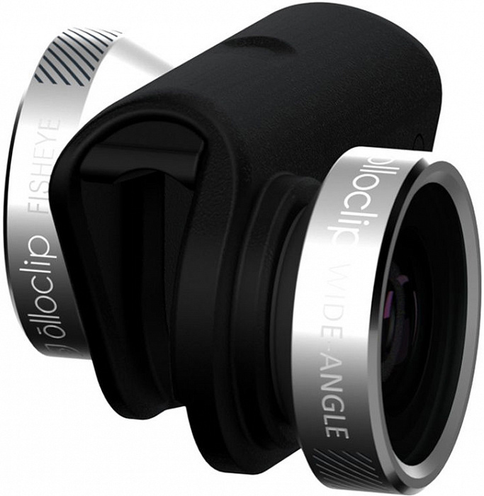 Объектив Olloclip 4-in-1 (OCEA-IPH6-FW2M-SB/B) для iPhone 6/6S/6 Plus/6S Plus (Black/Silver) купить в интернет-магазине icover