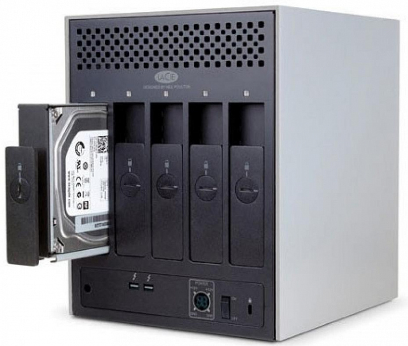 Сетевой накопитель + кабель LaCie 5big 40TB Thunderbolt 2 STFC4000400 (Silver) купить в интернет-магазине icover