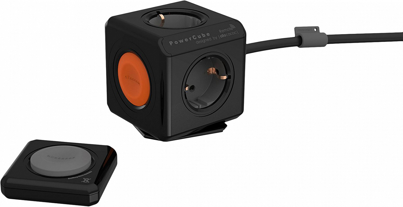 Сетевой разветвитель Allocacoc PowerCube Extended Remote Set 1.5 м 1512BK/EUEXRM (Black) купить в интернет-магазине icover