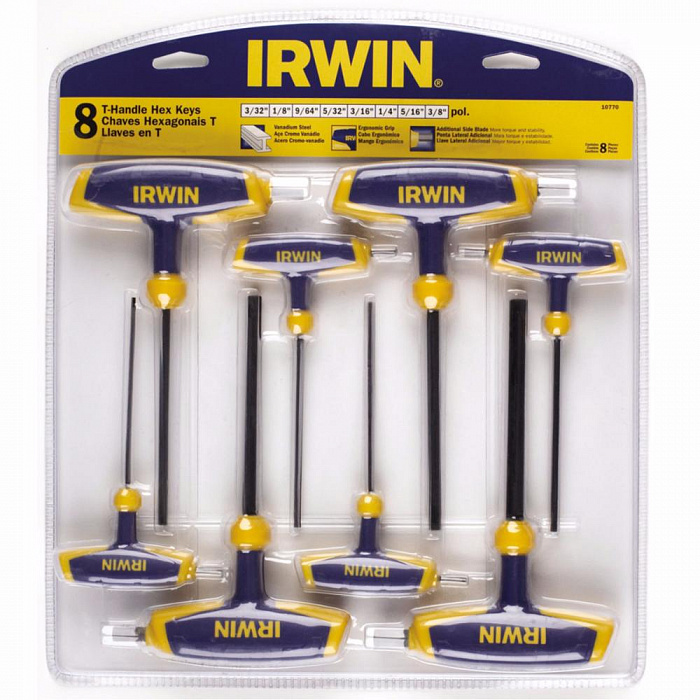 Набор инструментов Irwin T10771 шестигранные ключи с рукояткой 8 шт. купить в интернет-магазине icover
