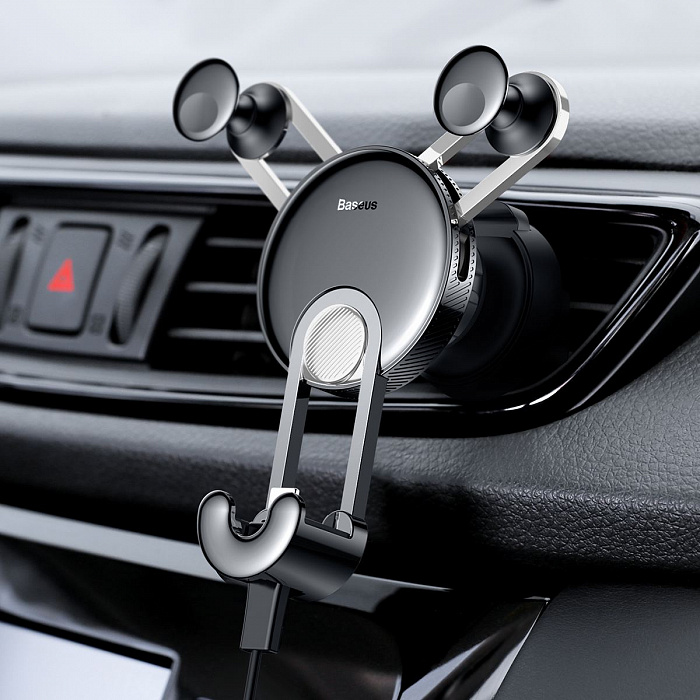 Автомобильный держатель Baseus YY Car Mount (SULYY-0S) для iPhone (Silver) купить в интернет-магазине icover