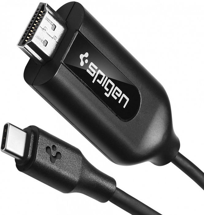 Кабель Spigen Essential C20CH USB-C to HDMI (Black) купить в интернет-магазине icover