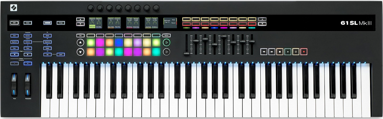 Midi клавиатура Novation 61 SL MK III A084619 (Black) купить в интернет-магазине icover