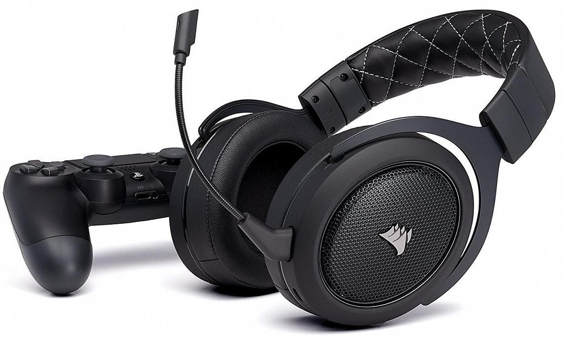 Игровая гарнитура Corsair HS70 Wireless CA-9011175-EU (Carbon) купить в интернет-магазине icover