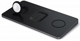 Беспроводное зарядное устройство Satechi Trio Wireless Charging Pad ST-X3TWCPM (Black) купить в интернет-магазине icover