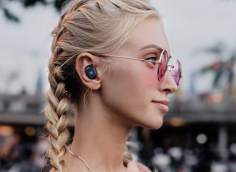 Bluetooth-наушники с микрофоном SoundPeats TrueFree (Black) купить в интернет-магазине icover