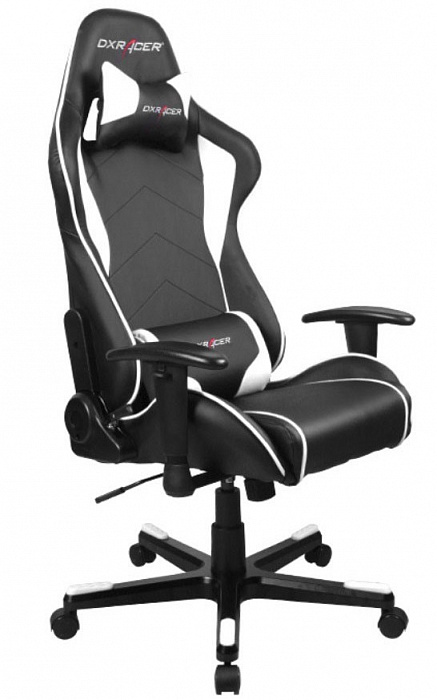 Компьютерное кресло DXRacer OH/FE08/NW (Black/White) купить в интернет-магазине icover