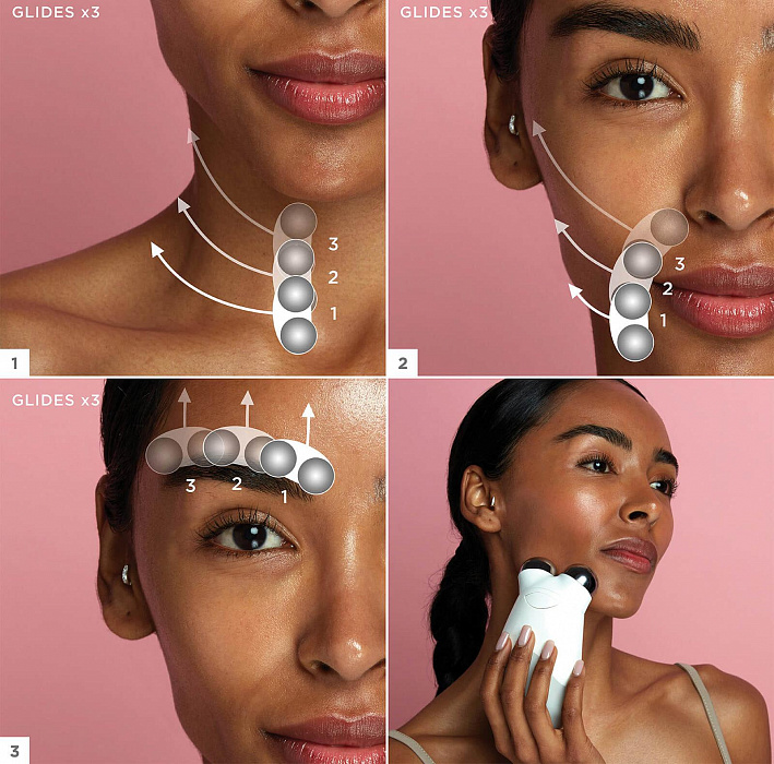 Аппарат для повышения тонуса лица NuFace Trinity All-In-One (White) купить в интернет-магазине icover