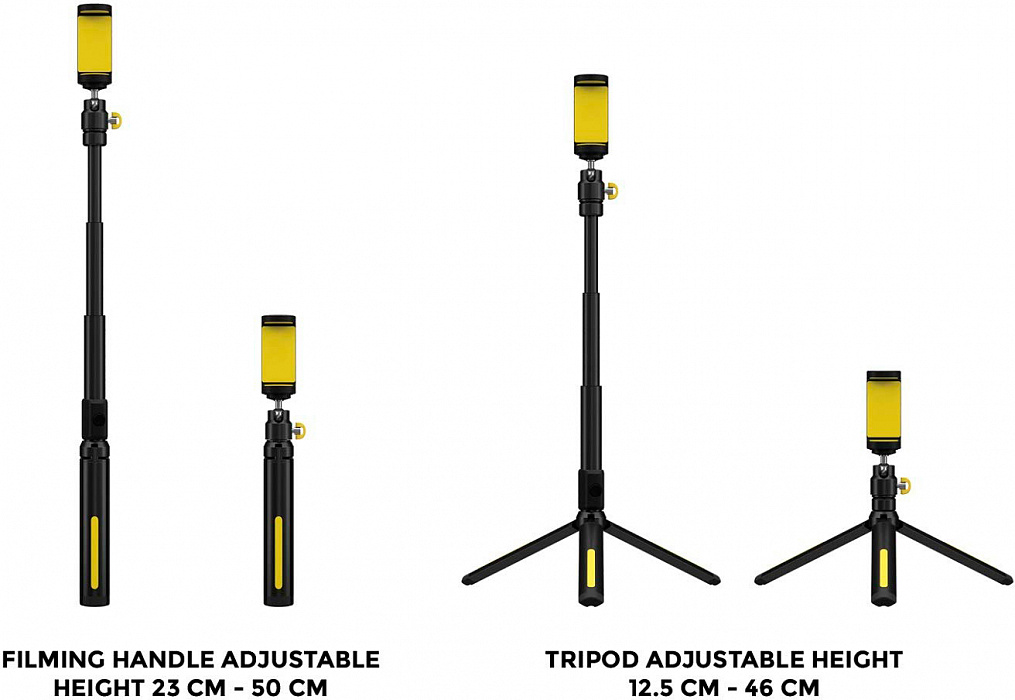 Трипод Black Eye Filming Handle (FM001) для смартфонов (Black) купить в интернет-магазине icover
