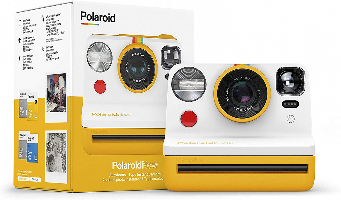 Фотоаппарат моментальной печати Polaroid Now (Yellow) купить в интернет-магазине icover