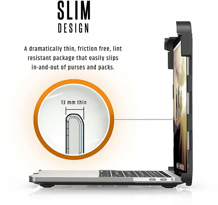 Защитный чехол UAG Rugged (MBP13-4G-L-IC) для MacBook Pro 13" 2016-2019 (Ice) купить в интернет-магазине icover