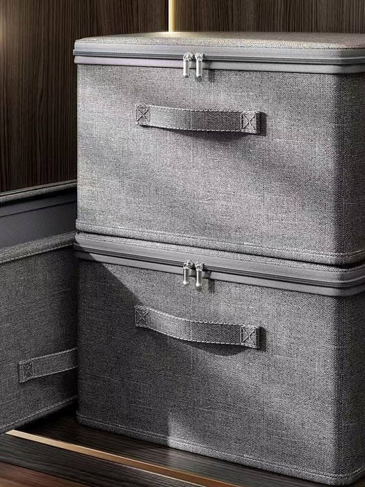 Коробка для хранения вещей с молнией Ridberg (Grey) купить в интернет-магазине icover