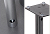Atacama Nexus 10i - стойка для полочной акустики (Silver) купить в интернет-магазине icover