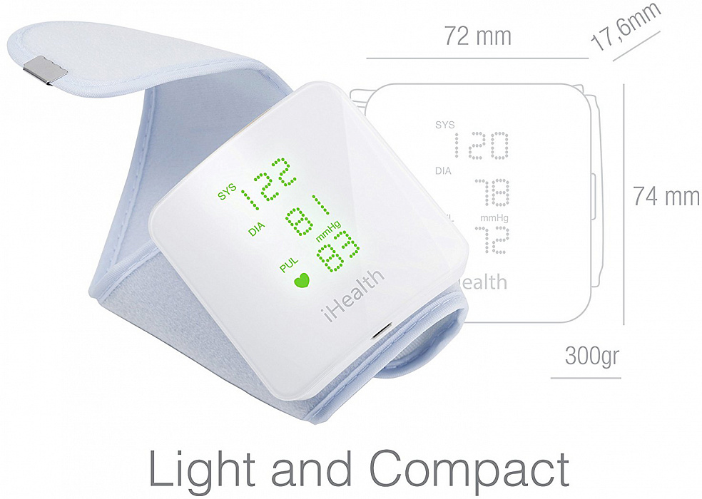 Тонометр на запястье iHealth View BP7s (White) купить в интернет-магазине icover