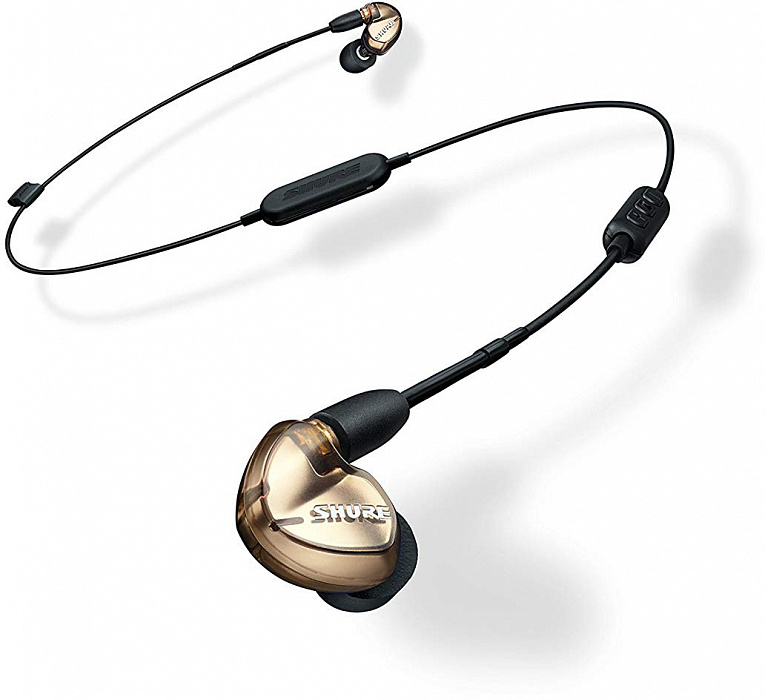 Bluetooth-наушники с микрофоном Shure SE535-V+BT1 (Bronze) купить в интернет-магазине icover