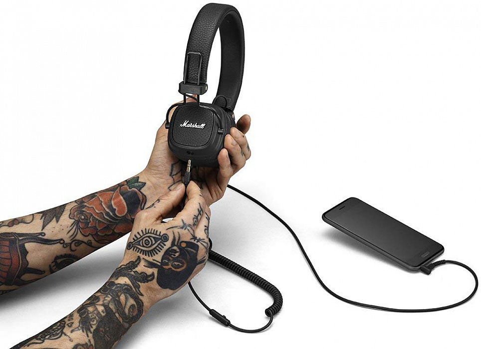Наушники с микрофоном Marshall Major III (Black) купить в интернет-магазине icover