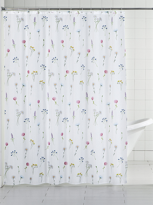 Штора для ванной комнаты Ridberg 180x200 см (Flowers 1) купить в интернет-магазине icover