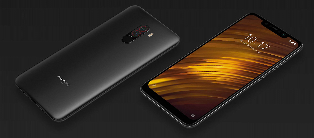 Смартфон Xiaomi Pocophone F1 128Gb M1805E10A (Graphite Black) купить в интернет-магазине icover