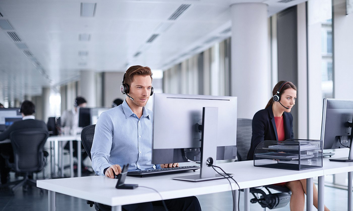 Беспроводная гарнитура Jabra Evolve 75 Stereo UC 7599-838-199 (Black) купить в интернет-магазине icover