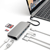 Мультипереходник Satechi Aluminum Type-C Multi-Port Adapter (Space Grey) купить в интернет-магазине icover