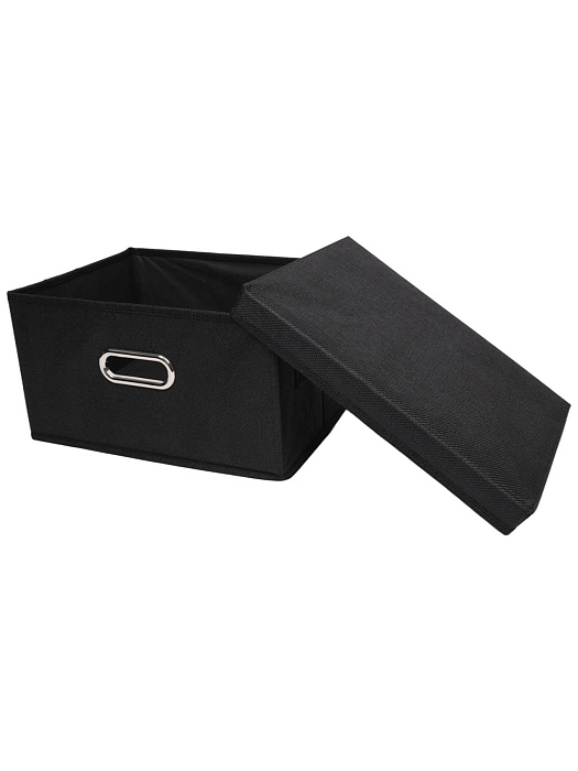 Коробка для хранения вещей тканевая Ridberg 32 х 24 х 18 см (Black) купить в интернет-магазине icover