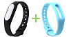 Фитнес-браслет + сменный ремешок Xiaomi Mi Band 1S (Blue) купить в интернет-магазине icover