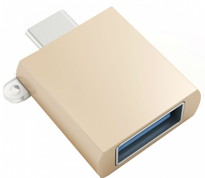 Satechi USB 3.0 Type-C to USB 3.0 Type-A - USB-хаб (Gold) купить в интернет-магазине icover