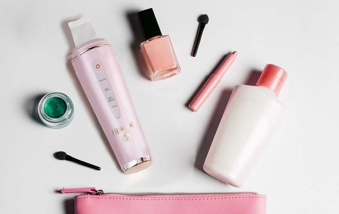 Аппарат для ультразвуковой чистки лица US Medica Sapphire (Pink) купить в интернет-магазине icover