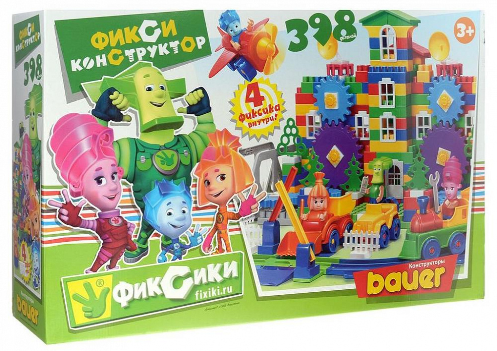 Bauer Фиксики (Нолик, Симка, Папус, Мася) 398 эл - конструктор (Multicolor) купить в интернет-магазине icover
