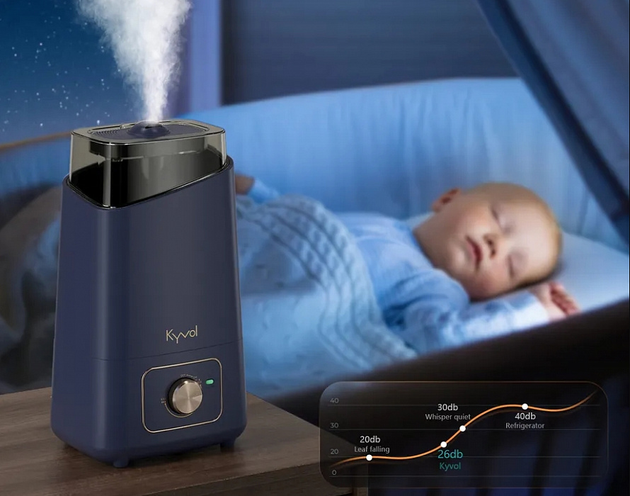 Увлажнитель воздуха Kyvol Ultrasonic Cool Mist Humidifier EA200 (Blue/Gold) купить в интернет-магазине icover