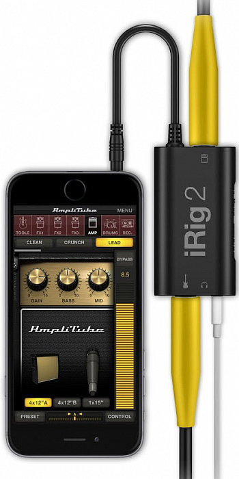 Гитарный процессор IK Multimedia AmpliTube iRig 2 купить в интернет-магазине icover